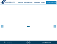 Tablet Screenshot of jsempreendimentos.com